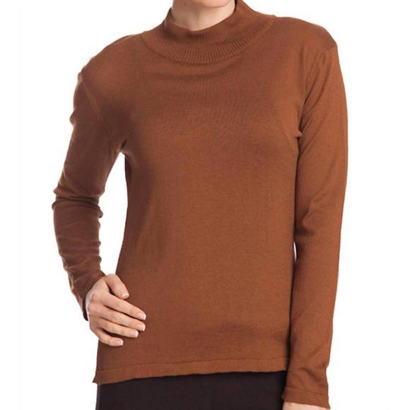 ANGEL Sweaters - NEW ANGEL long sleeve mock neck pullover in mocha